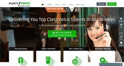 Desktop Screenshot of plentyvoices.com